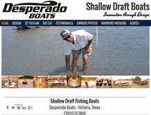 Tablet Screenshot of desperadoboats.com